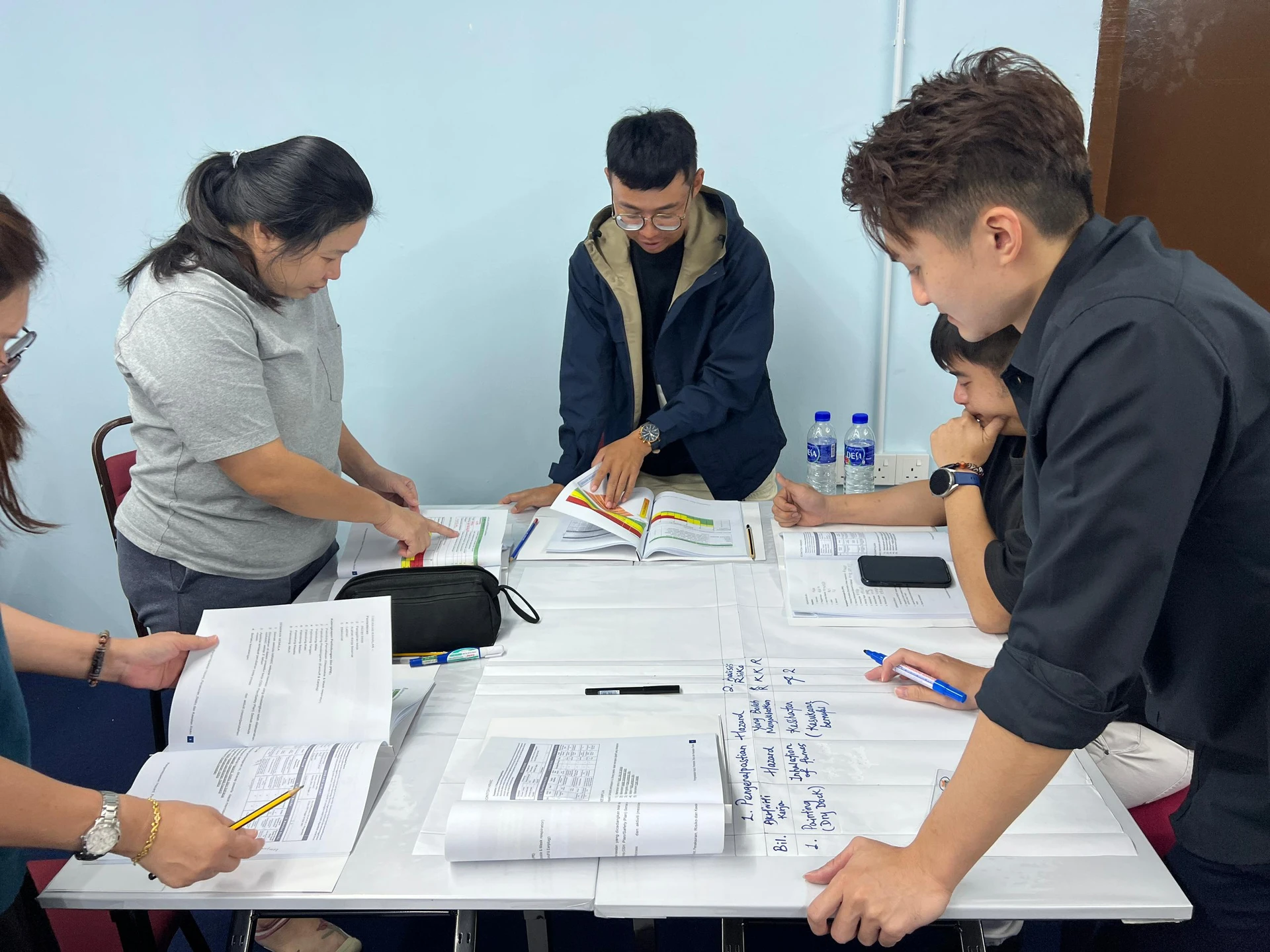 Instructor leading a learning session